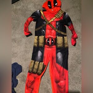 Deadpool men’s onesie pajama fleece hoodie outfit